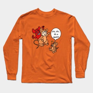 Cartoon boy mice costume Long Sleeve T-Shirt